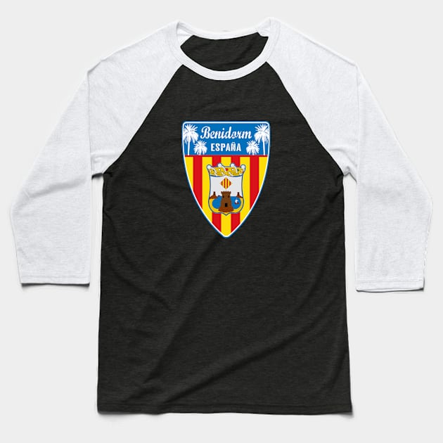 Benidorm Spain Baseball T-Shirt by Jared S Davies